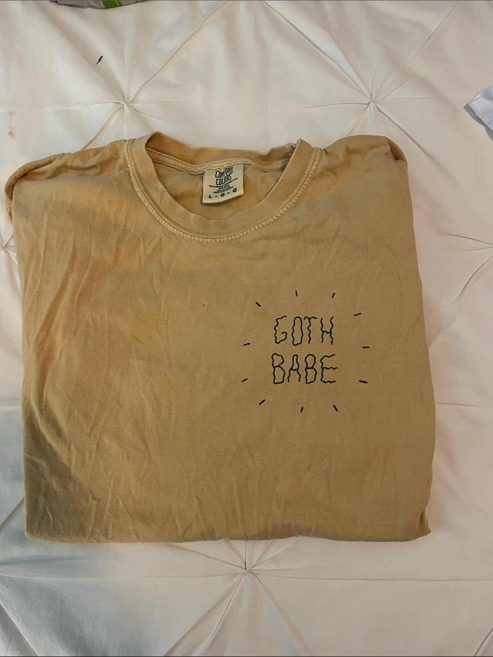Comfort Colors Tan "Goth Babe" Short Sleeve Tee
